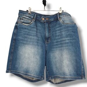 Judy Blue Denim Shorts Plus Size 3XL High Waist Stretch‎ Casual